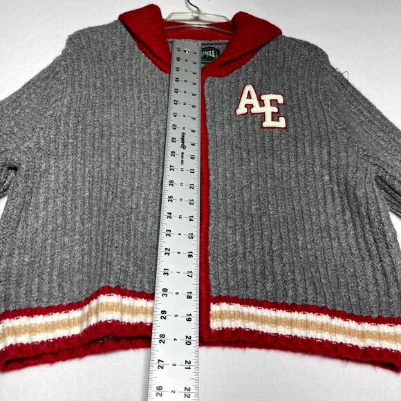 NWT AE American Eagle Outfitters Women's Size M Varsity Knit Jacket‎ Sweater - Picture 8 of 9